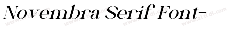 Novembra Serif Font字体转换